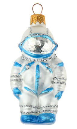 Елочное украшение Космонавт 11см б.уп. ГОЛУБОЙ