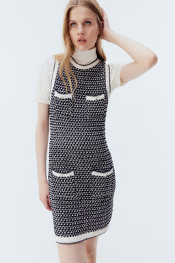 Vestido en punto texturizado con bolsillos - H&m фото 3