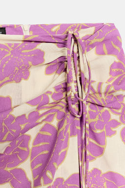 FALDA MIDI ESTAMPADA ABERTURA / 118 - Zara фото 8