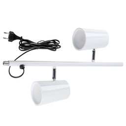 ULM-T600 2х6W/4500K/DIM WHITE Торшер напольный светодиодный, 2х6W. Сенсорный выключатель. Диммер. Белый. ТМ Uniel