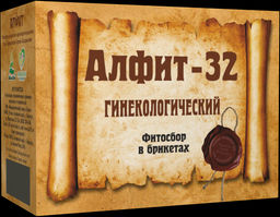 Фитосбор в брикетах Алфит - 32 Гинекологический Алфит 3514