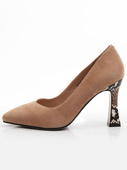 06-HJ-P340 LT.BROWN Туфли женские (натуральная замша)