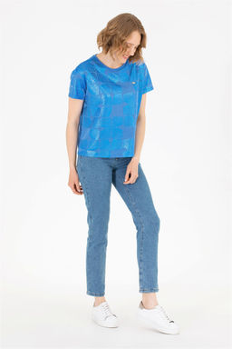 Женская футболка Saks с круглым вырезом Неожиданная скидка в корзине - U.s. polo assn фото 2