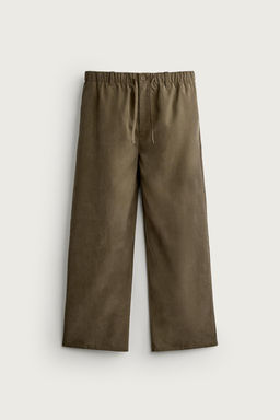 PANTAL?N FLUIDO RELAXED FIT / Marr?n - Zara фото 6