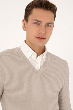 Erkek Regular Fit V Yaka Ta_ Kazak - U.s. polo assn фото 2
