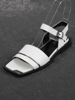 08-PEY183-1 WHITE Босоножки женские (натуральная кожа)