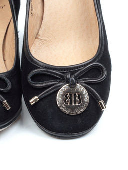 06-ZA158S-931-H001+YA010 BLACK Туфли женские (натуральная замша) - Фабричный китай фото 15