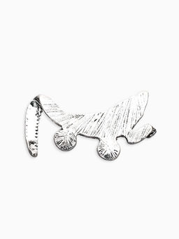 Брошь для кармана "Крокодил", цвет чернёное серебро