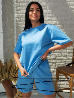 Кофта от Костюм "Бермуды" голубой