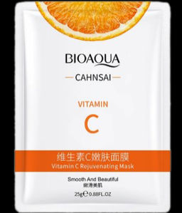 Bioaqua Vitamin C Beautiful Skin Mask, 25g - Маска- салфетка для лица с витамином С