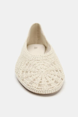 BAILARINA PLANA CROCHET / Crudo - Zara фото 5