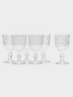 Фужеры, 310 мл, d=9 см, h=17 см, 6 шт., стекло, прозрачные