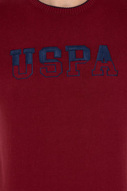 U. S. Polo Assn / Мужской бордово-красный трикотаж с круглым вырезом - U.s. polo assn фото 12