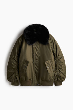 Cazadora bomber acolchada oversize