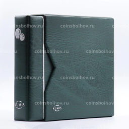Альбом для монет с 5 листами и защитным шубером формат Numis Зеленый LEUCHTTURM 338788