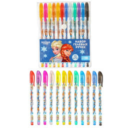 Набор гелевых ручек с блёстками, 12 цветов, Холодное сердце - Disney фото 5