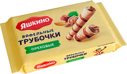 Яшкино, трубочки вафельные Ореховые, 190 г