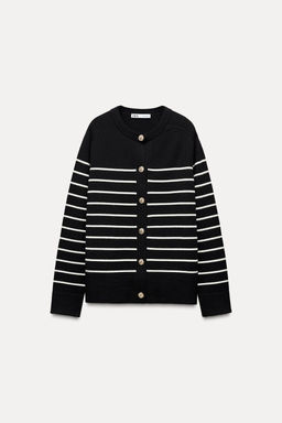 STRIPED KNIT CARDIGAN - Zara фото 3