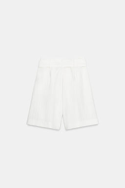 BERMUDA CINTUR?N LAZADA / Blanco - Zara фото 8
