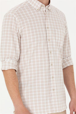 Мужская рубашка в клетку с камнем - U.s. polo assn фото 13