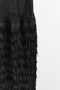 STRAPPY DRESS WITH FRINGING - Zara фото 5