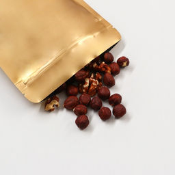 Цена за 100 шт. Пакет дой - пак, матовый, золотой, 14?20?4 см - UPAK LAND фото 4