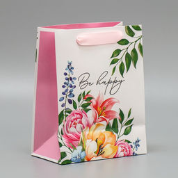 Пакет ламинированный двухсторонний Будь счастлива, MS 18 23 10 см - Дарите счастье фото 2