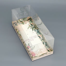 Цена за 5 шт. Коробка с прозрачной крышкой под рулет «Подарок для тебя», 30×12×12 см