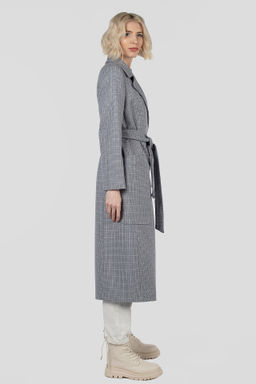 Пальто женское демисезонное (пояс) - El podio фото 5