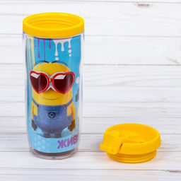 Термостакан «Живи ярко!», 350 мл, Гадкий Я