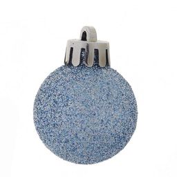 Набор из 20шт, Украшение новогоднее Шар "Снежок голубой", D3 см, L3 W3 H4 см