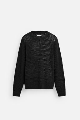 TEXTURED OPEN-KNIT SWEATER - Zara фото 8