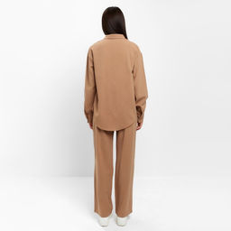 Костюм женский (рубашка, брюки) MIST, размер 40-42, цвет охра