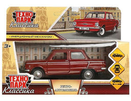 Технопарк. ЗАЗ-968а Ретро-автомобиль "Запорожец" 12 см. дв,баг, инер,малиновый арт.ZAZ968A-12-PK(72)