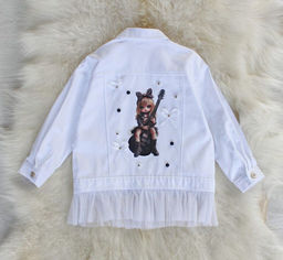 Джинсовка «RoK ЦВЕТ: БЕЛЫЙ (QR)