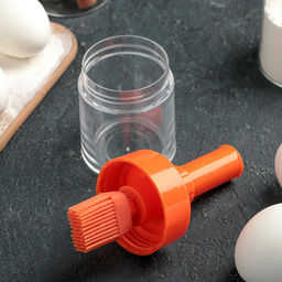 Кисть с ёмкостью, силикон, 6×15 см, МИКС