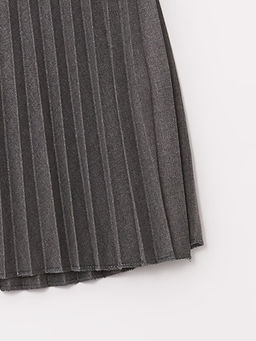 Beli Lastikli Pileli K?z ?ocuk Etek