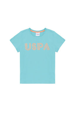 Детская мятно-зеленая футболка с круглым вырезом Неожиданная скидка в корзине - U.s. polo assn фото 3