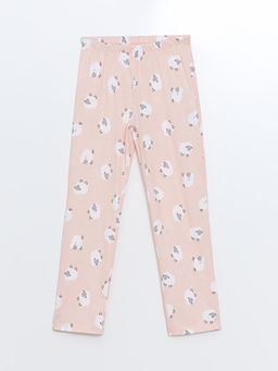 G?mlek Yaka Bask?l? Uzun Kollu K?z ?ocuk Pijama Tak?m? - Waikiki фото 3