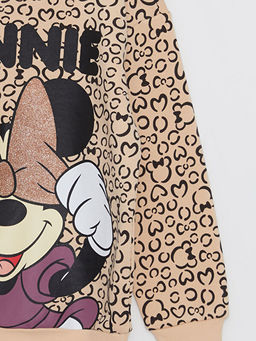 Bisiklet Yaka Minnie Mouse Bask?l? Uzun Kollu K?z ?ocuk Sweatshirt - Waikiki фото 3