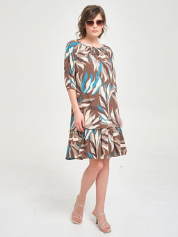 Платье с оборкой