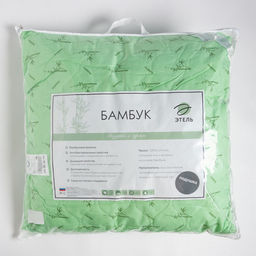 Подушка «Этель», подстёжка — бамбук, 70×70 см, тик