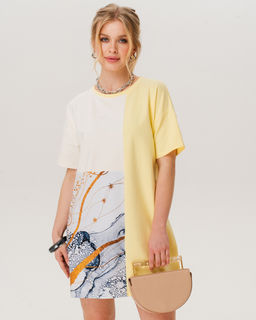 Платье из футера с принтом PPN002 - Sahar art lab фото 2