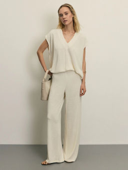 Широкие брюки из фактурной ткани / Zarina