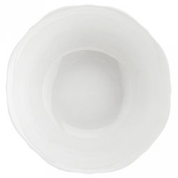 "Совершенство" Салатник фарфоровый 220мл, д11,5х5,1см, белый, рельефный декор, волнистый край (Китай)