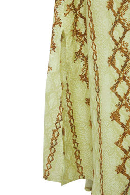 Trendyolmilla Cok Renkli Asimetrik Y?rtmacl? Uzun/Maxi Viskon Etek TWOSS25ET00183 фото 8