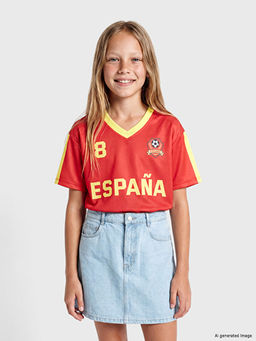 ?spanya Bask?l? K?z ?ocuk Forma Ti??rt