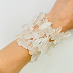 Бусины для украшений из Горного Хрусталя 35 см