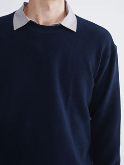 Bisiklet Yaka Erkek Sweatshirt