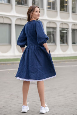 Платье 100% лен